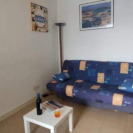 Apartment Gruissan: T2 Cabine, Piscine, Parking, Centre, 4/5 Pers, Petit Budget - Fr-1-796-3