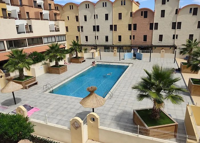 Gruissan: T2 Cabine, Piscine, Parking, Centre, 4/5 Pers, Petit Budget - Fr-1-796-3 * Gruissan