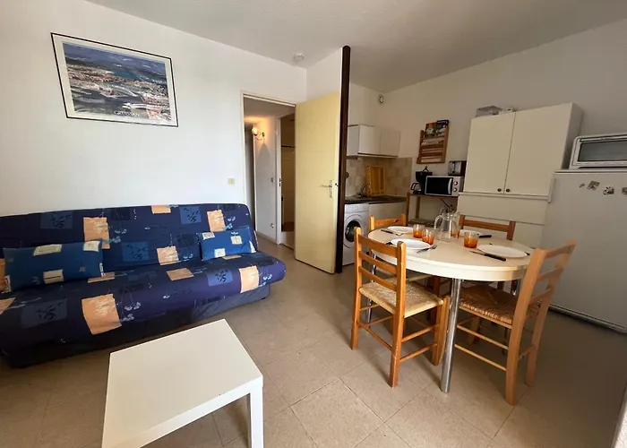 Gruissan: T2 Cabine, Piscine, Parking, Centre, 4/5 Pers, Petit Budget - Fr-1-796-3 Gruissan