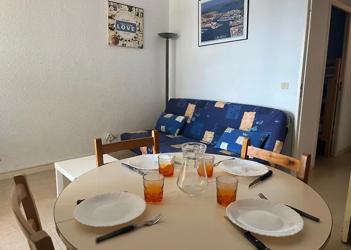 Lejlighed Gruissan: T2 Cabine, Piscine, Parking, Centre, 4/5 Pers, Petit Budget - Fr-1-796-3 *